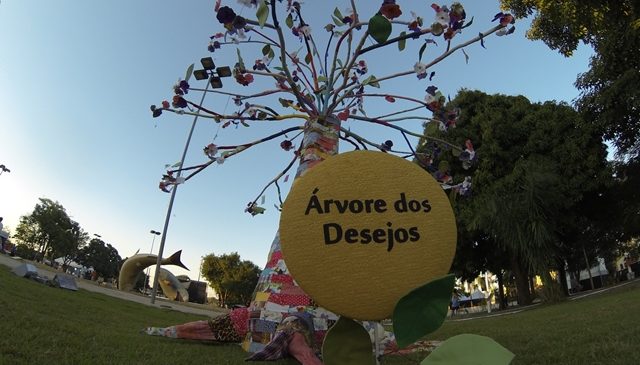 Árvore inusitada enfeita o 16º Festival de Inverno de Bonito