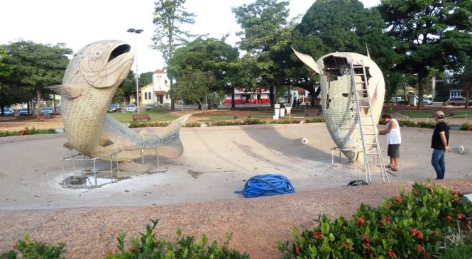 Monumento símbolo de Bonito, Piraputangas recebem reforma